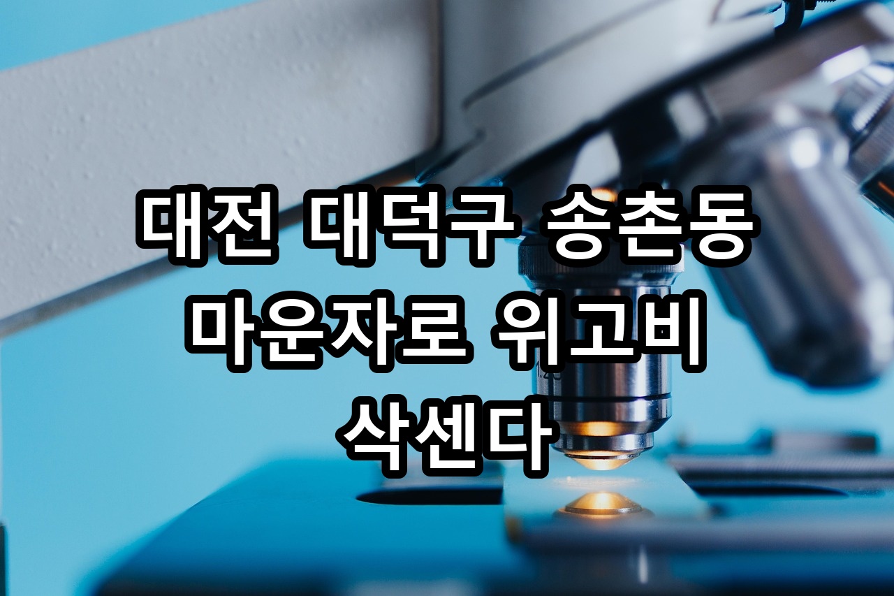 대전 대덕구 송촌동 마운자로 위고비 삭센다 안내