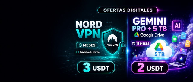 Promo Gemini Pro y NordVPN