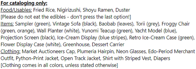 items