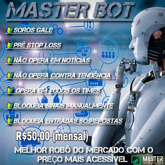 Melhor Bot do mercado!
Teste grátis por 05 dias.

Com super funções como:

SOROS GALE

Pré STOP loss

Não opera em notícias

Não opera contra tendência

Opera em todos os times

Bloqueia sinais manualmente

Bloqueia entradas sobrepostas

Tudo isso por R$50,00 (Mensais)

Adquira já o seu!