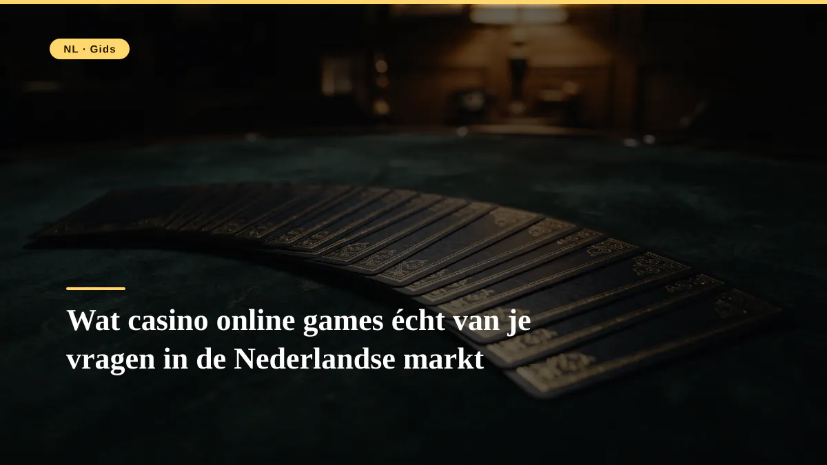 Wat casino online games écht van je vragen in de Nederlandse markt