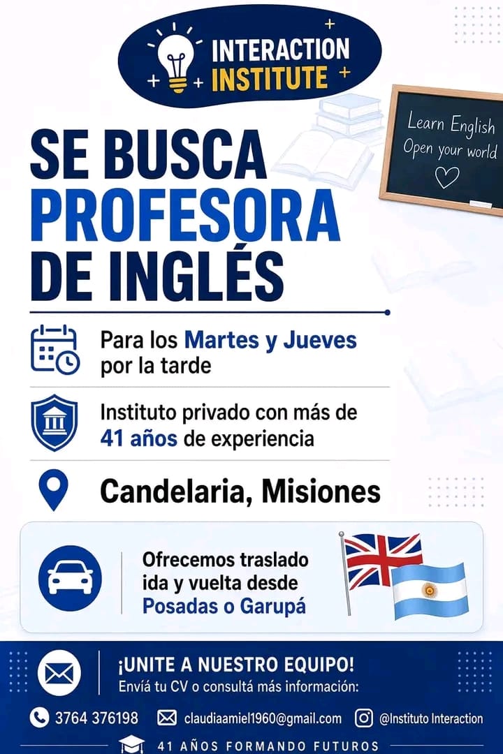 Se busca Profesor de inglés en Candelaria