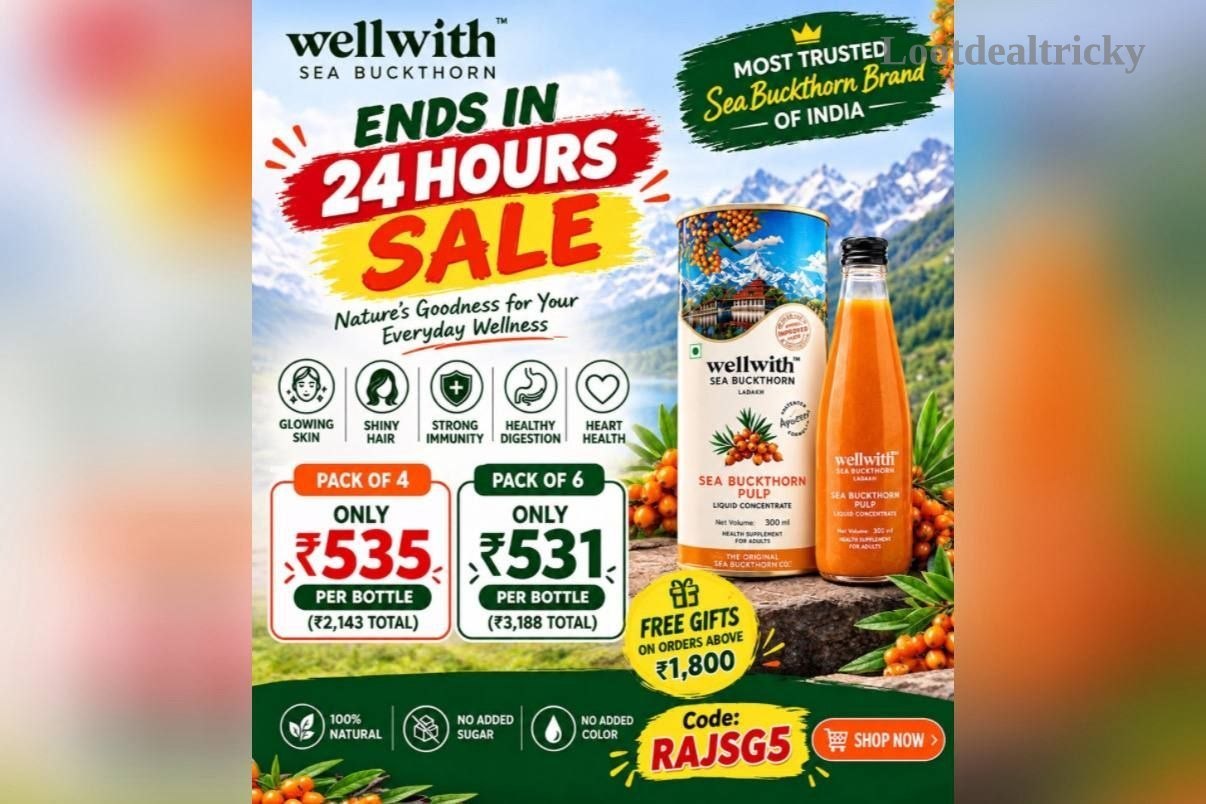 Wellwith Sea Buckthorn – Just ₹2143 | Exclusive Sale Discount
