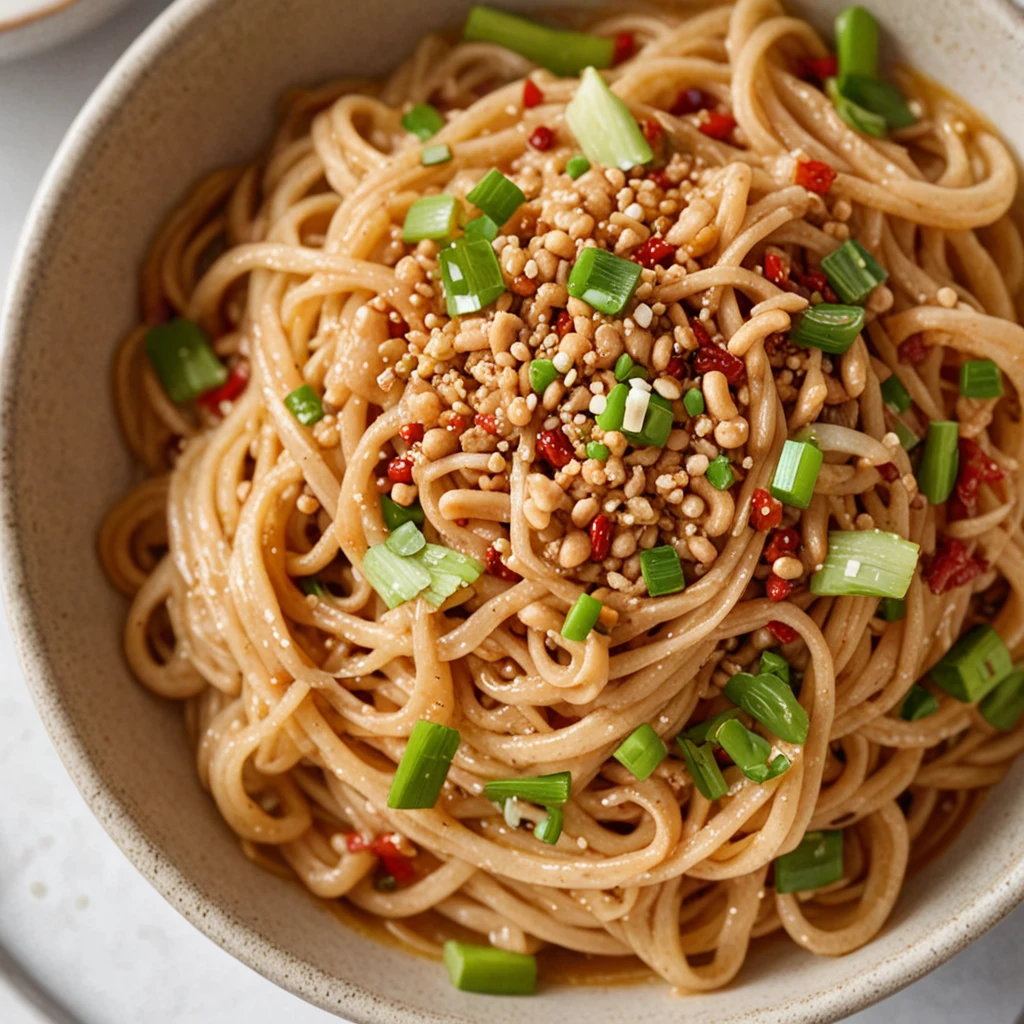 Spicy Peanut Butter Noodle Dish