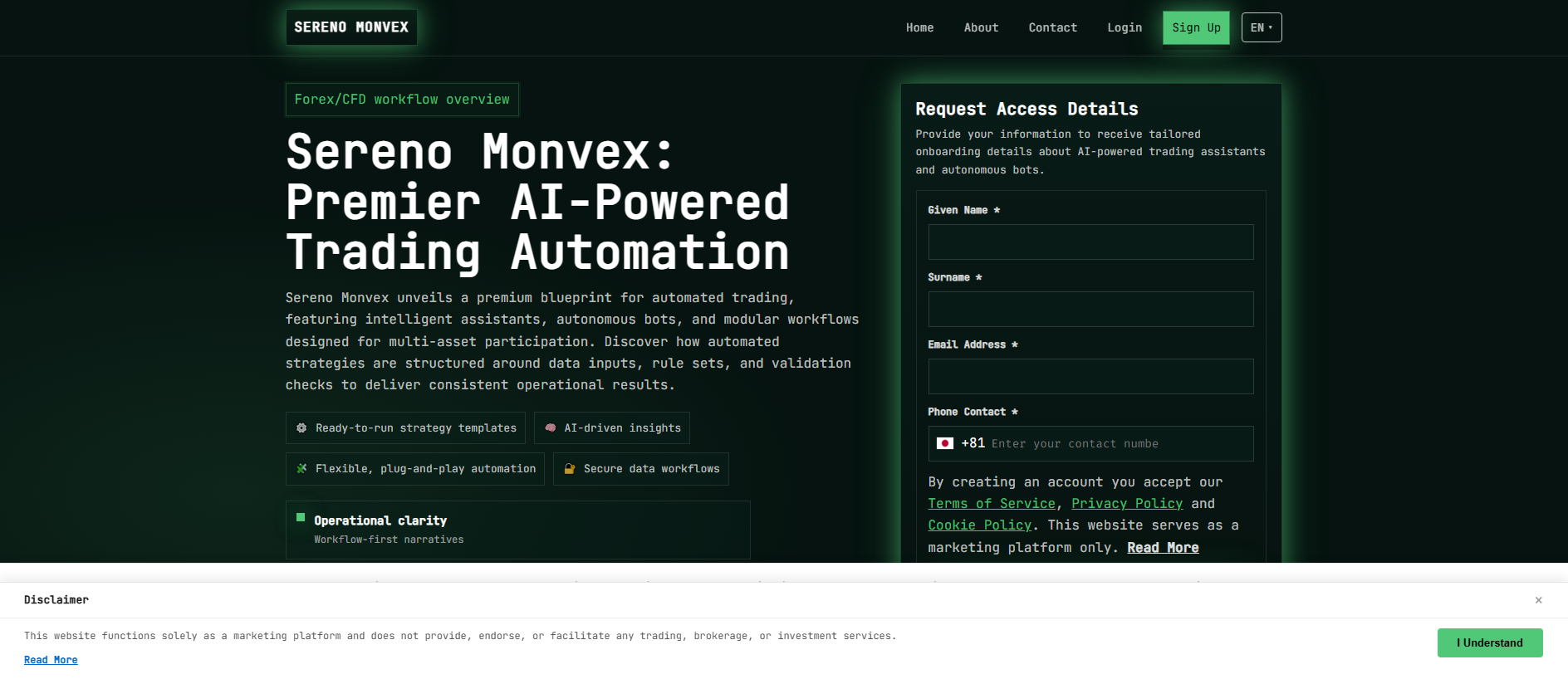 Stored capture of sereno-monvex-solution.com