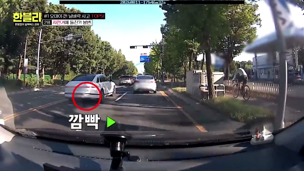 한블리 인도침범 자전거사고 추가 캡처 1