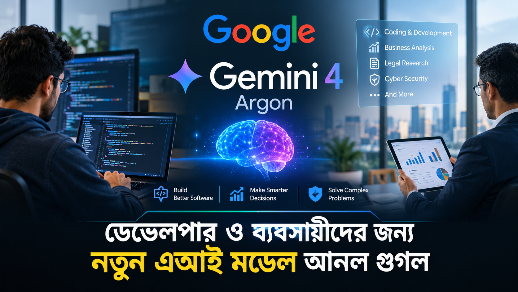 ডেভেলপার ও ব্যবসায়ীদের জন্য নতুন এআই মডেল আনল গুগল ।