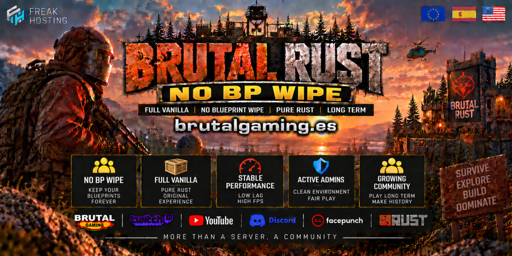 BRUTAL RUST | Vanilla+ | No BP Wipe