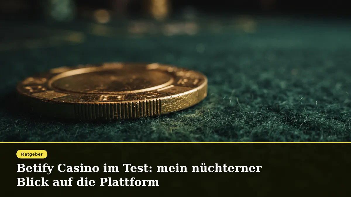 Betify Casino im Test: mein nüchterner Blick auf die Plattform