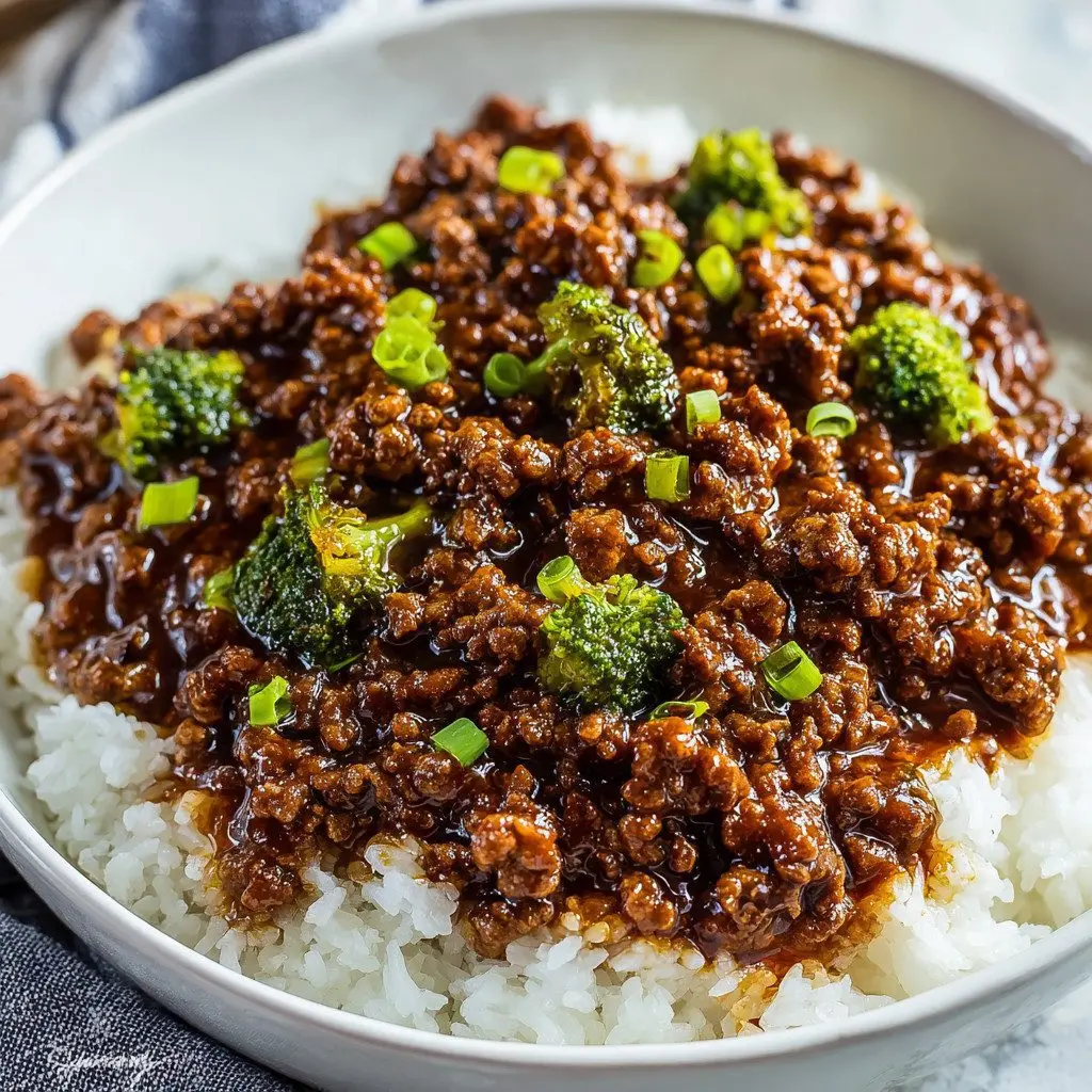 Honey Garlic Ground Beef
