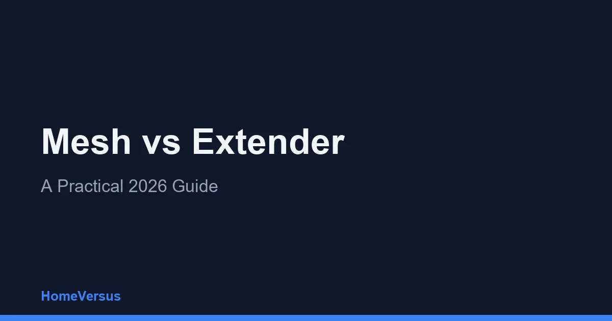 Mesh vs Extender