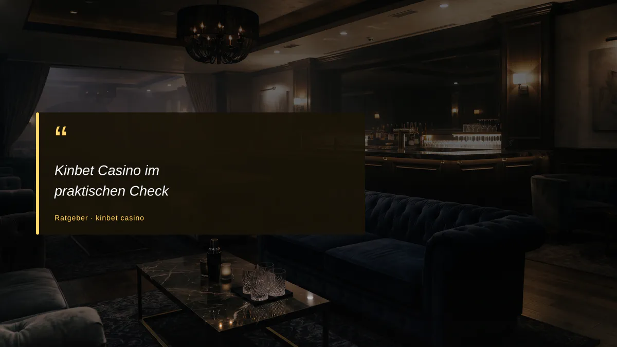 Kinbet Casino im praktischen Check