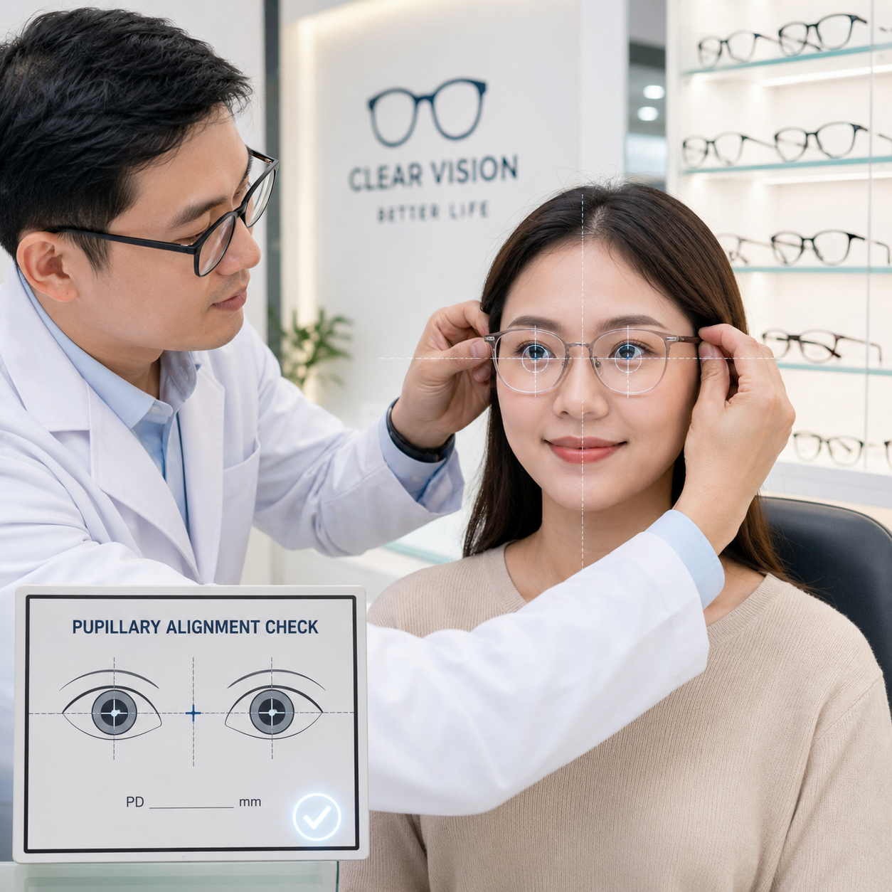 Những lưu ý khi thử kính sau lắp ráp
