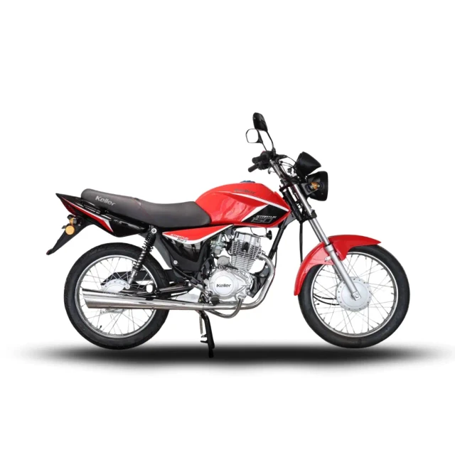 Moto Keller Stratus 150 Base Rojo de perfil