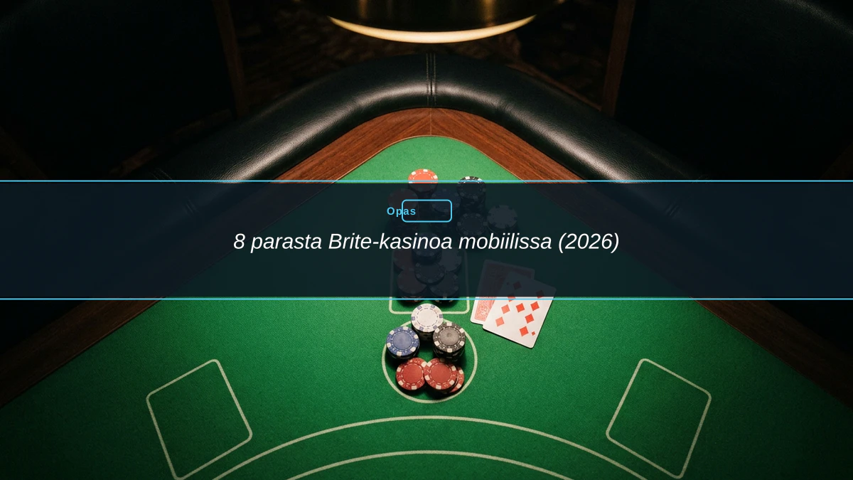 8 parasta Brite-kasinoa mobiilissa (2026)