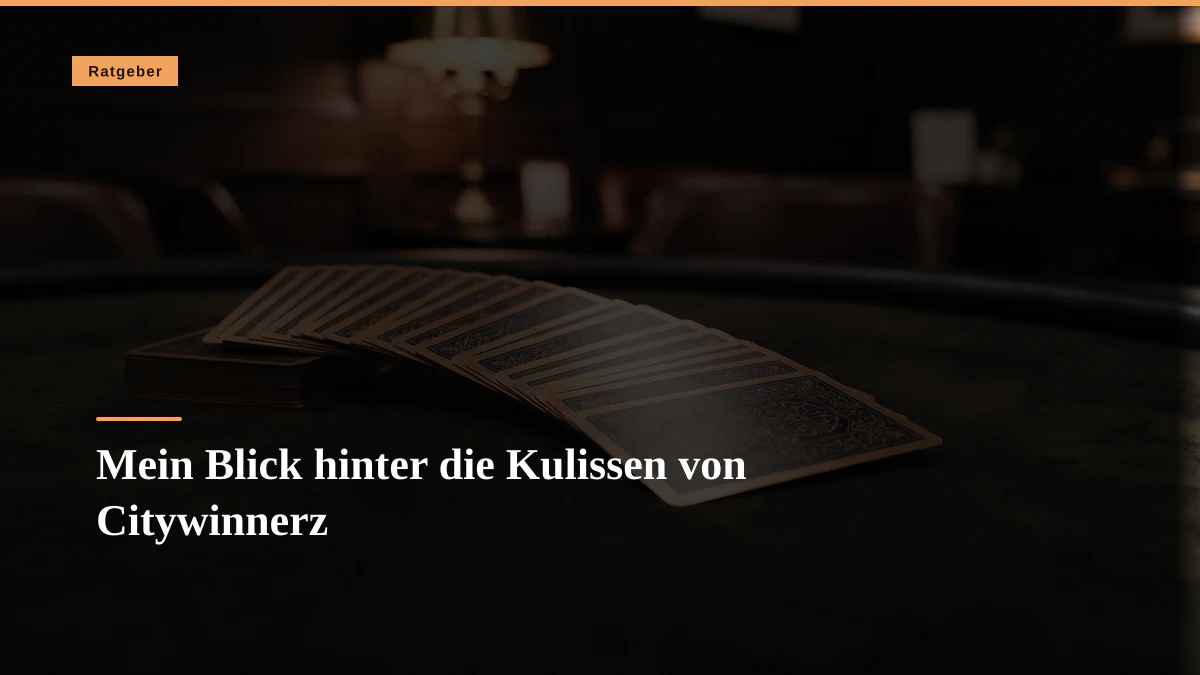 Mein Blick hinter die Kulissen von Citywinnerz