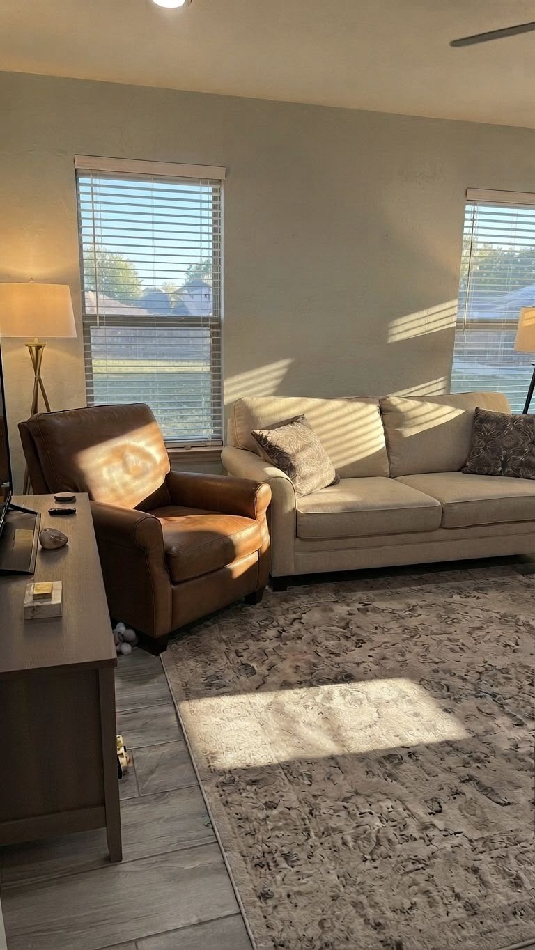 Living room after cleaning