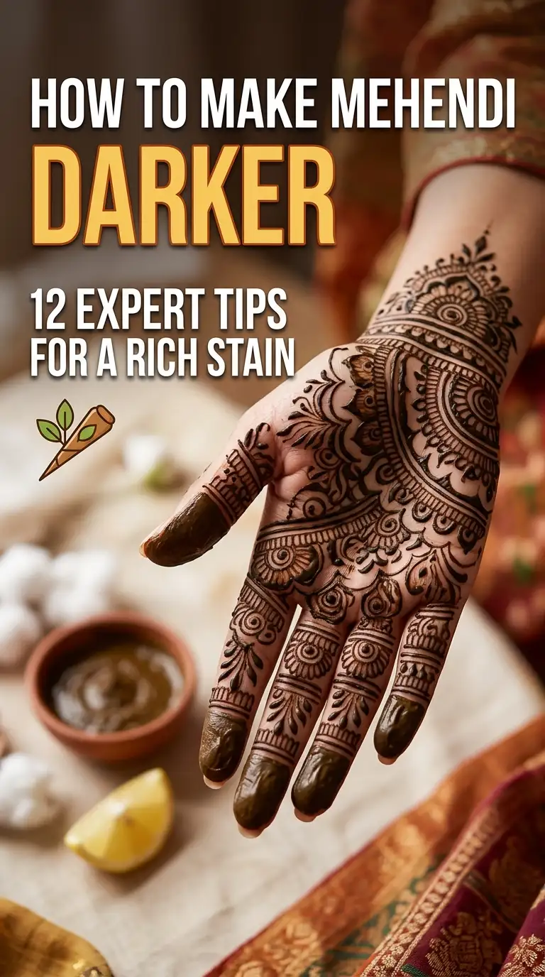 How To Make Mehendi Darker: 12 Expert Tips For A Rich Stain