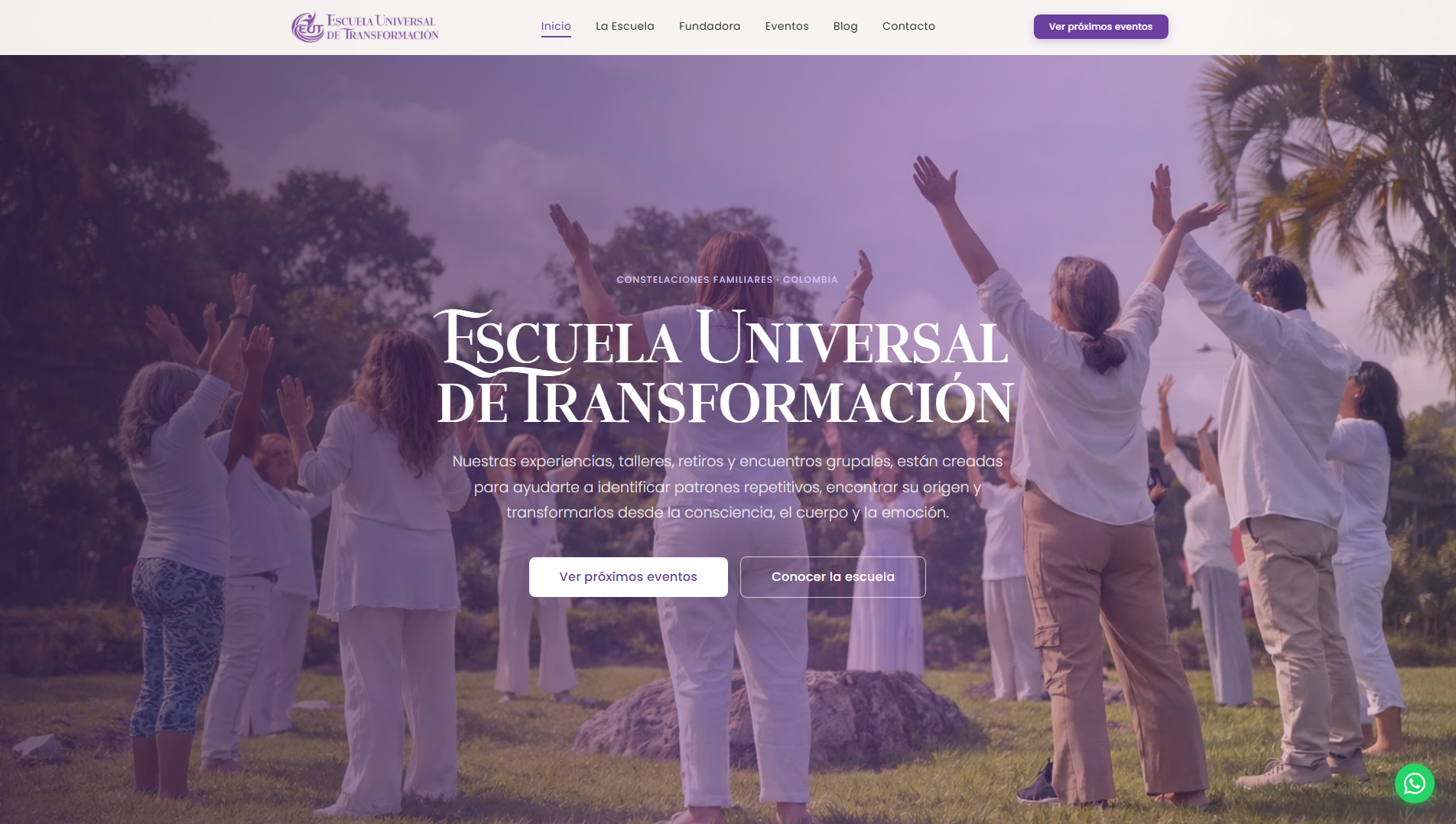 Stored capture of escuelauniversaldetransformacion.com