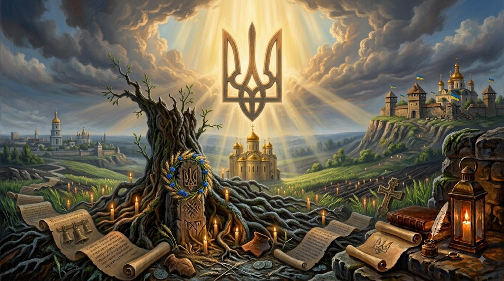 м