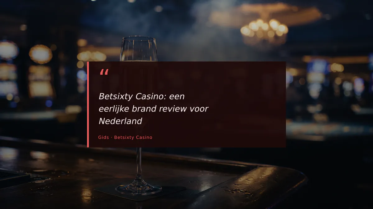 Betsixty Casino: een eerlijke brand review voor Nederland