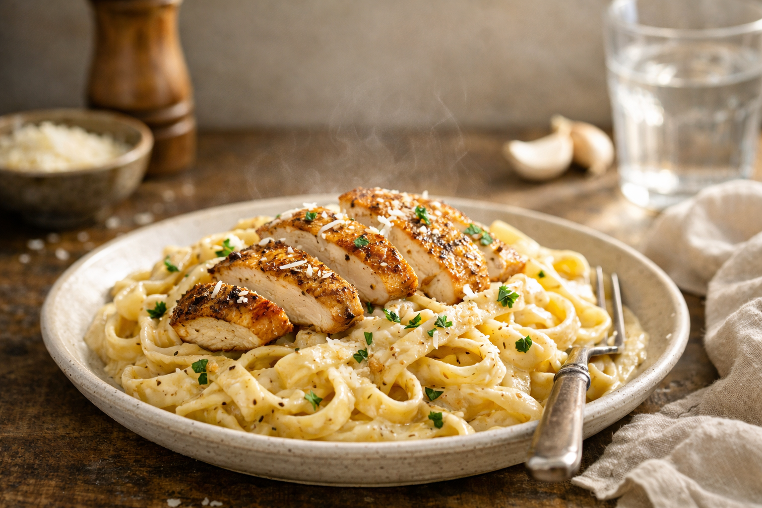 Easy Creamy Chicken Pasta for a Cozy Dinner Pinterest image
