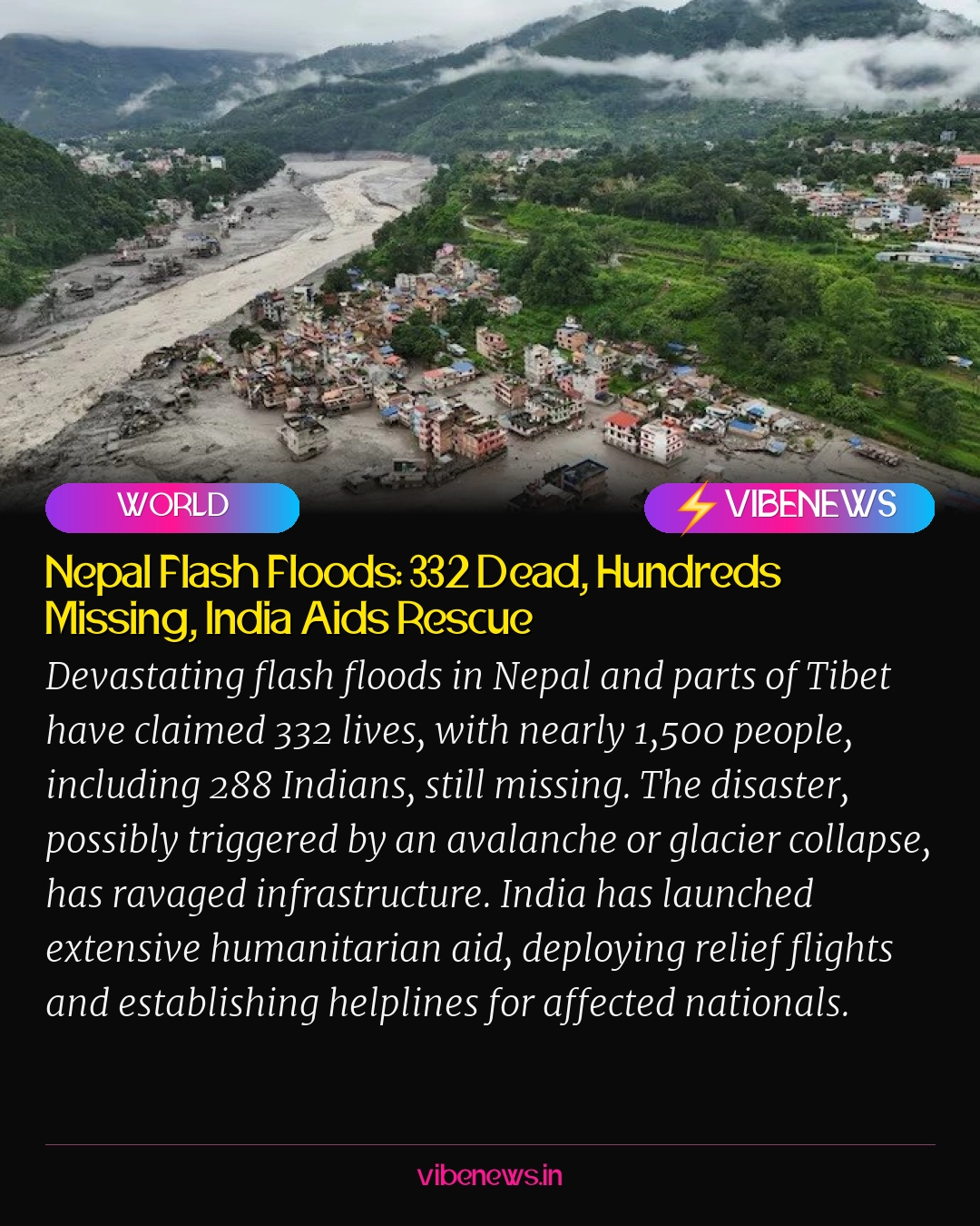 Nepal Flash Floods: 332 Dead, Hundreds Missing, India Aids Rescue