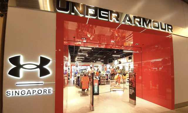 Under Armour store entrance at Orchard Central Singapore