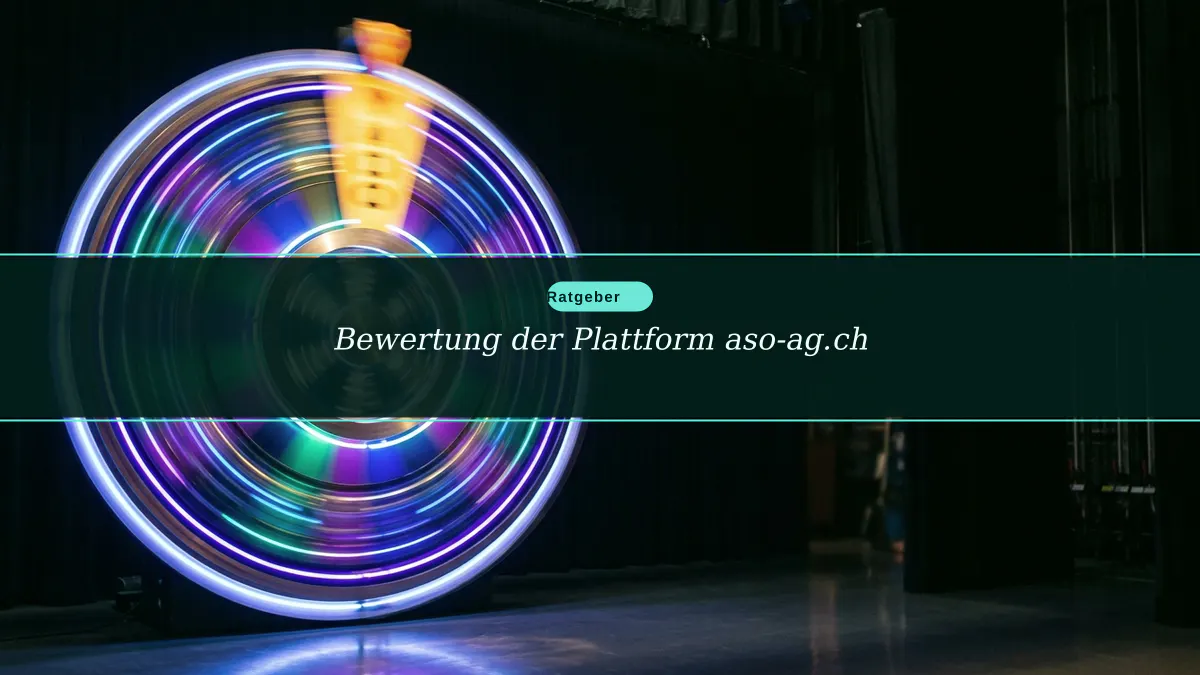 Bewertung der Plattform aso-ag.ch