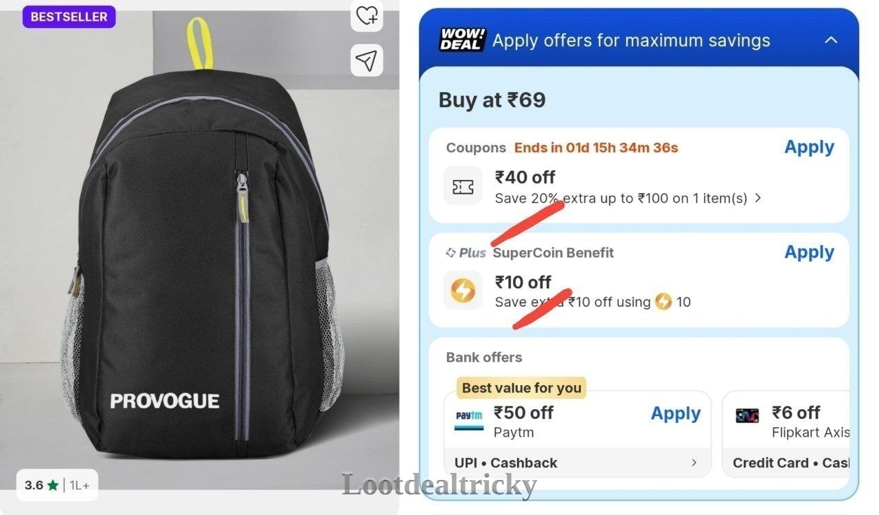 Grab Backpack 119 – Fantastic Price Cut @ ₹119 Grab Backpack 119 – Fantastic Price Cut @ ₹119