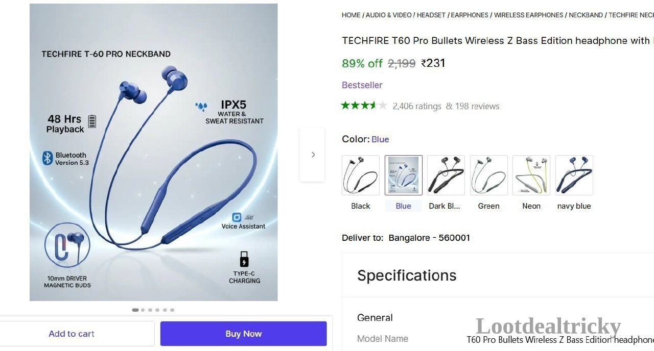 Techfire T60 Pro – Just ₹231 | Lowest Price Deal