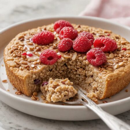 Sugar Cookie Protein Baked Oats