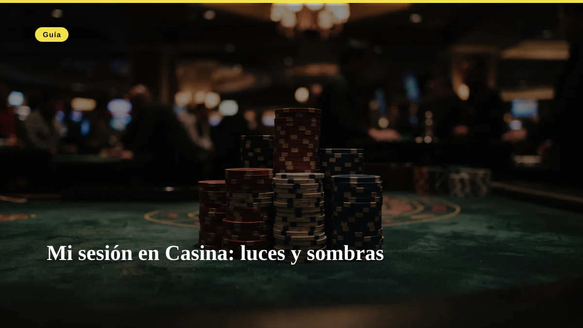Mi sesión en Casina: luces y sombras