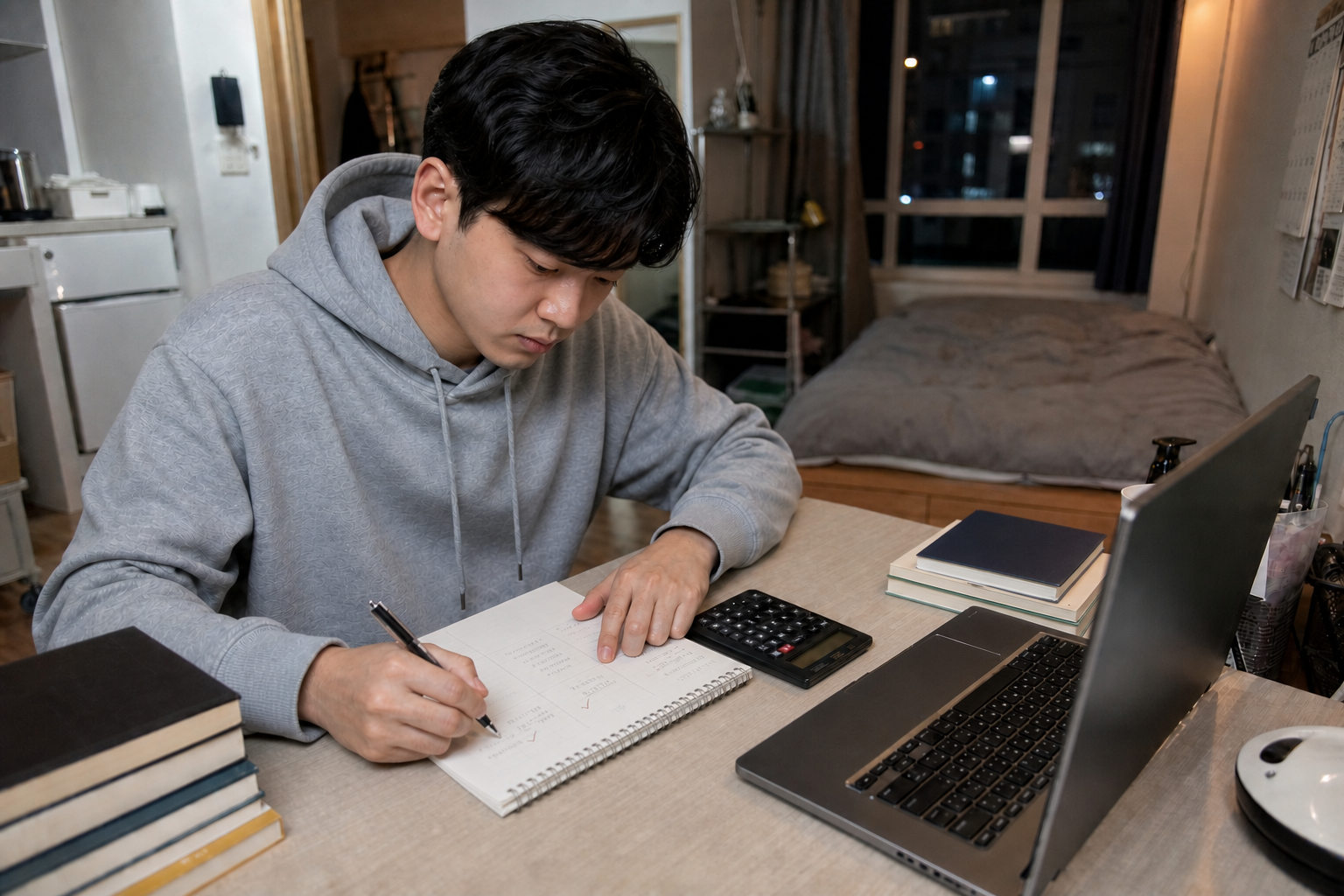 품질경영기사 준비비용의 개인별 상한을 확정하는 수험생