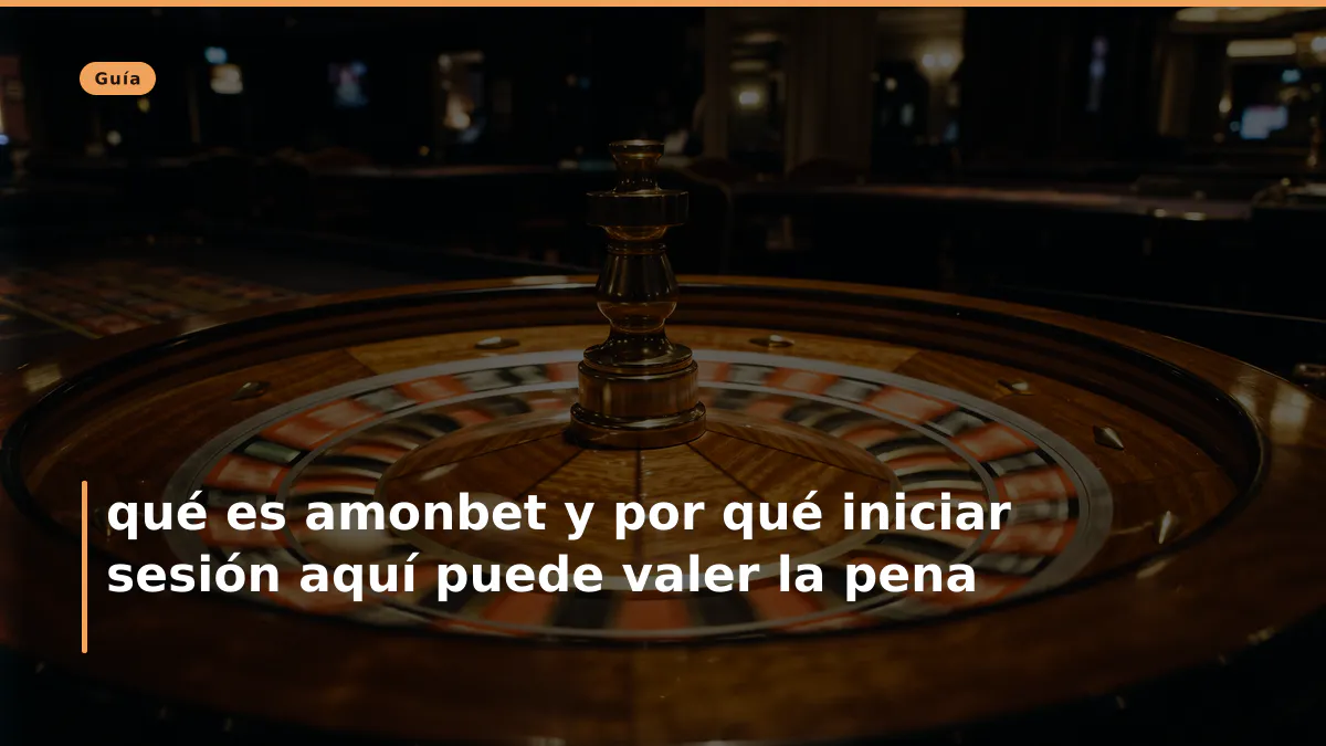qué es amonbet y por qué iniciar sesión aquí puede valer la pena