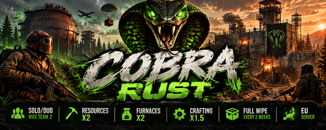 Banner del server Cobra Rust