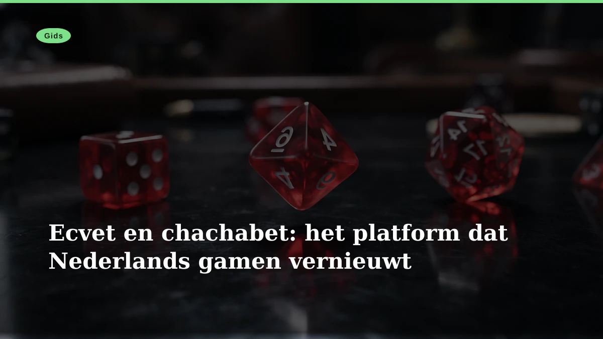 Ecvet en chachabet: het platform dat Nederlands gamen vernieuwt
