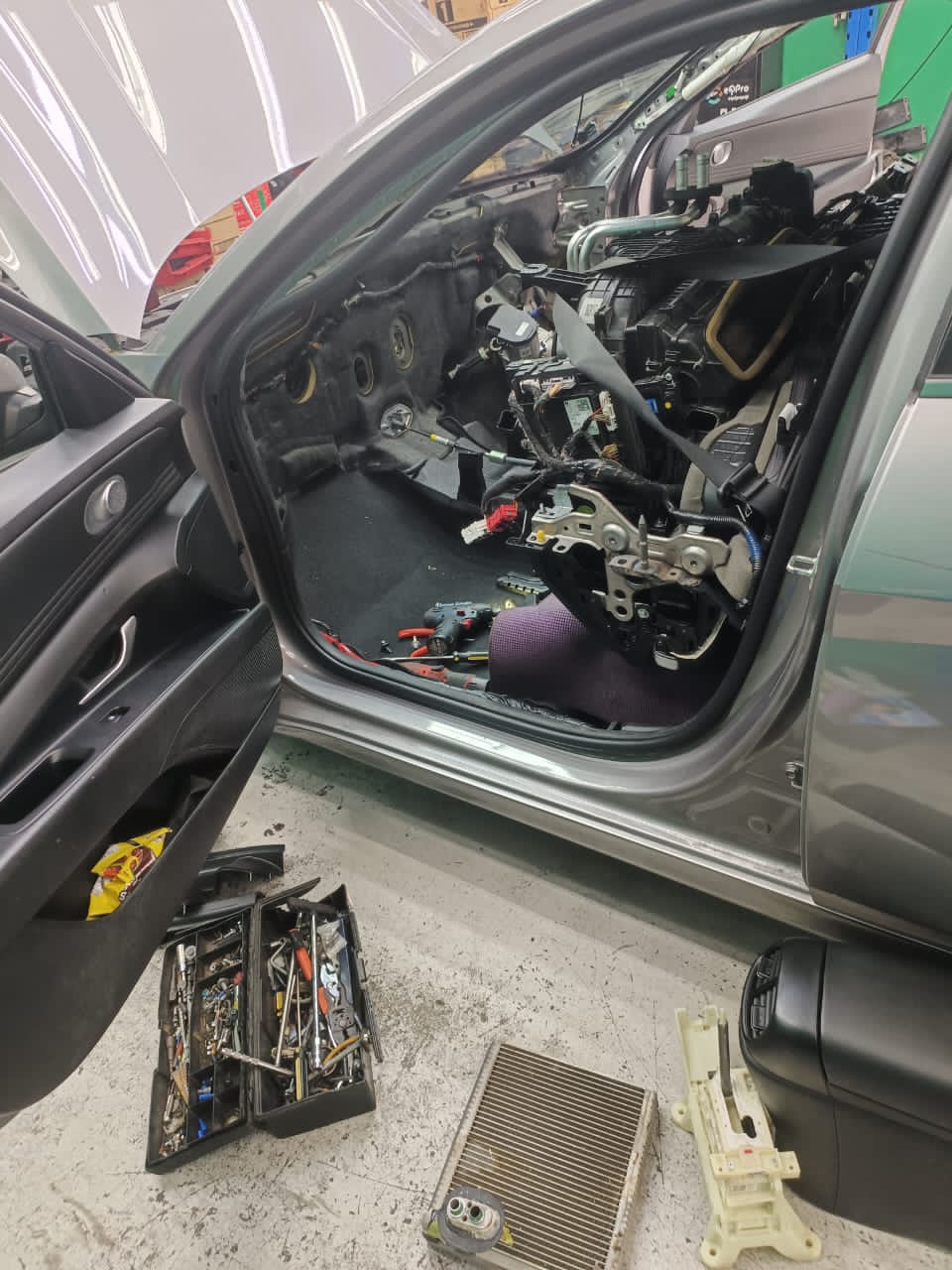 Toyota Wish aircon service at Edwin Garage Singapore