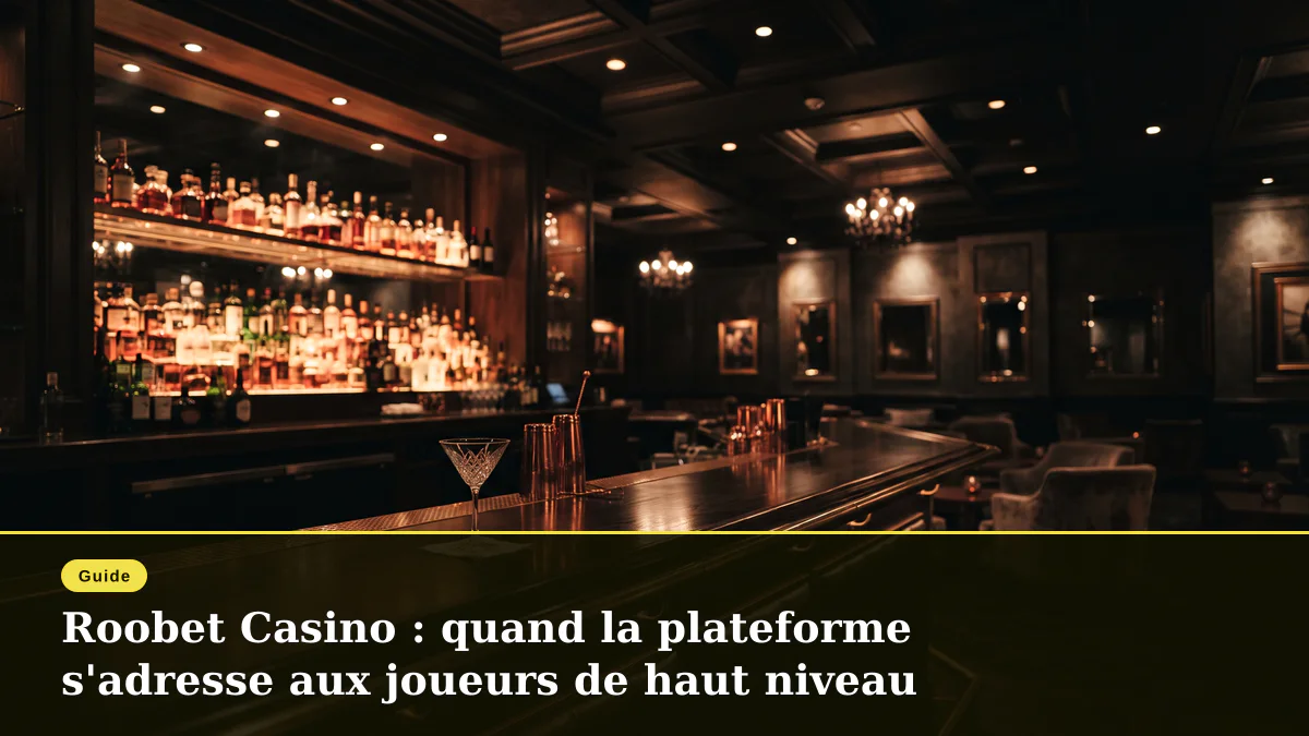Roobet Casino : quand la plateforme s'adresse aux joueurs de haut niveau