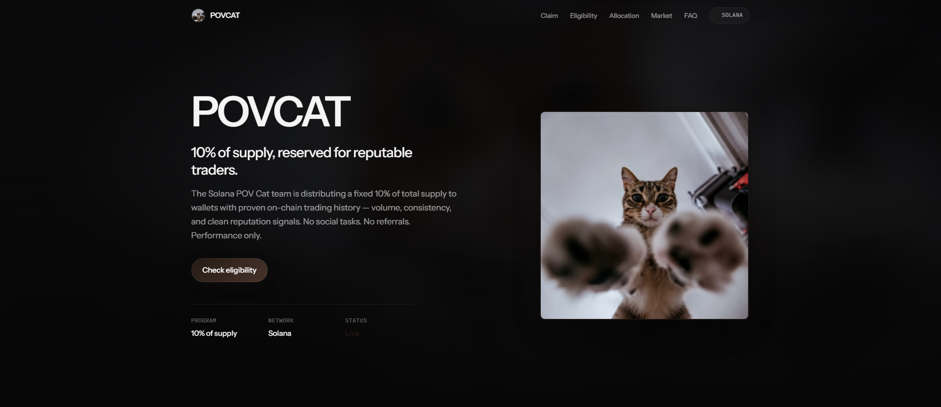 Stored capture of povcat.memepage.io