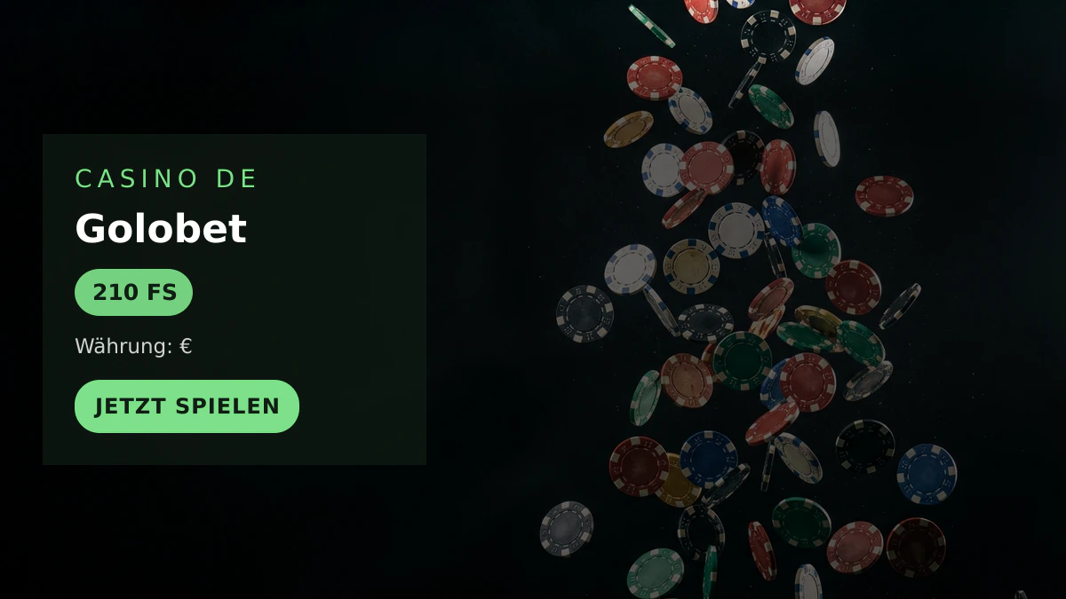 Golobet Casino &mdash; Willkommensbonus 400 % bis zu 2000 &euro; + 210 FS, Zahlungen: Visa, Mastercard, Skrill, Neteller, Paysafecard