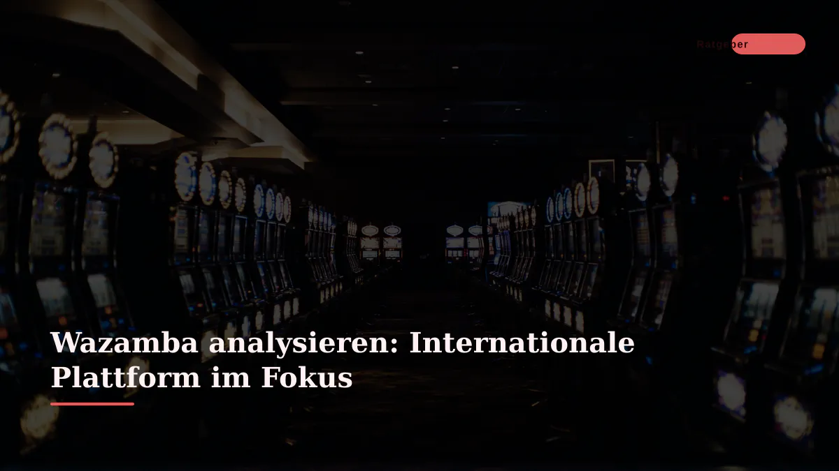 Wazamba analysieren: Internationale Plattform im Fokus
