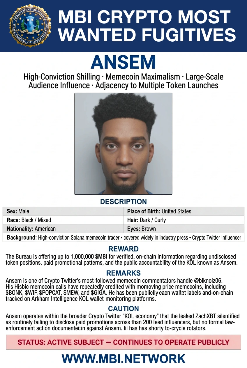 Ansem Wanted Poster