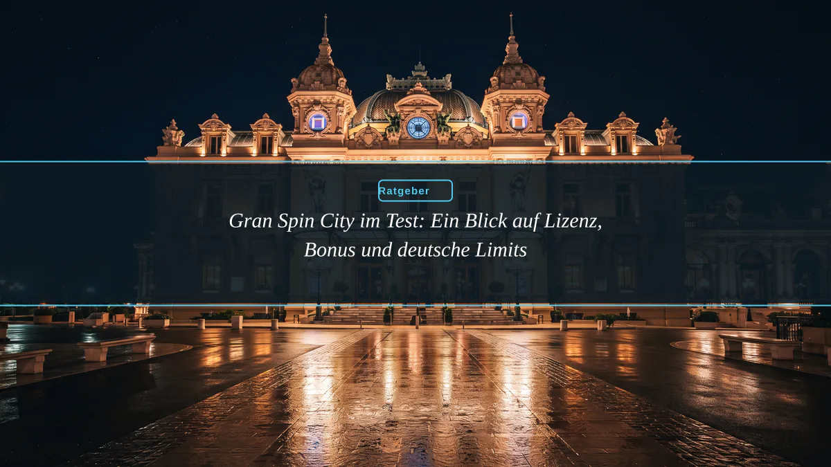 Gran Spin City im Test: Ein Blick auf Lizenz, Bonus und deutsche Limits