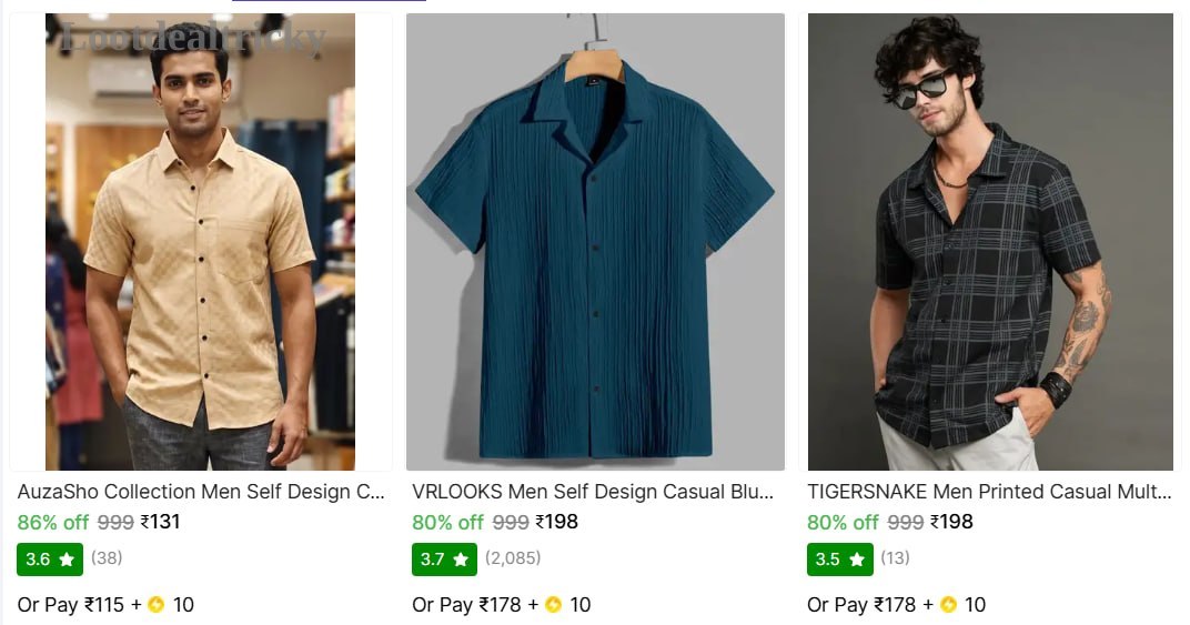   shirts From 131 – Just ₹131 | Loot Ka Maal