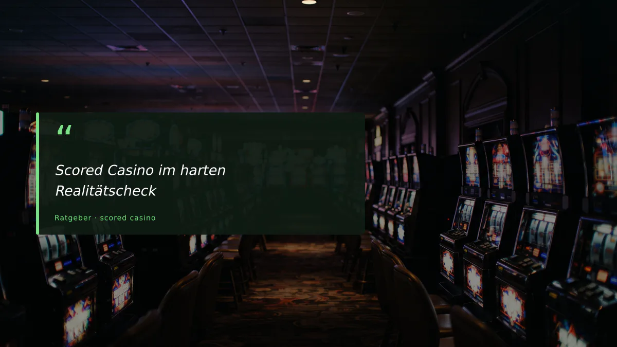 Scored Casino im harten Realitätscheck