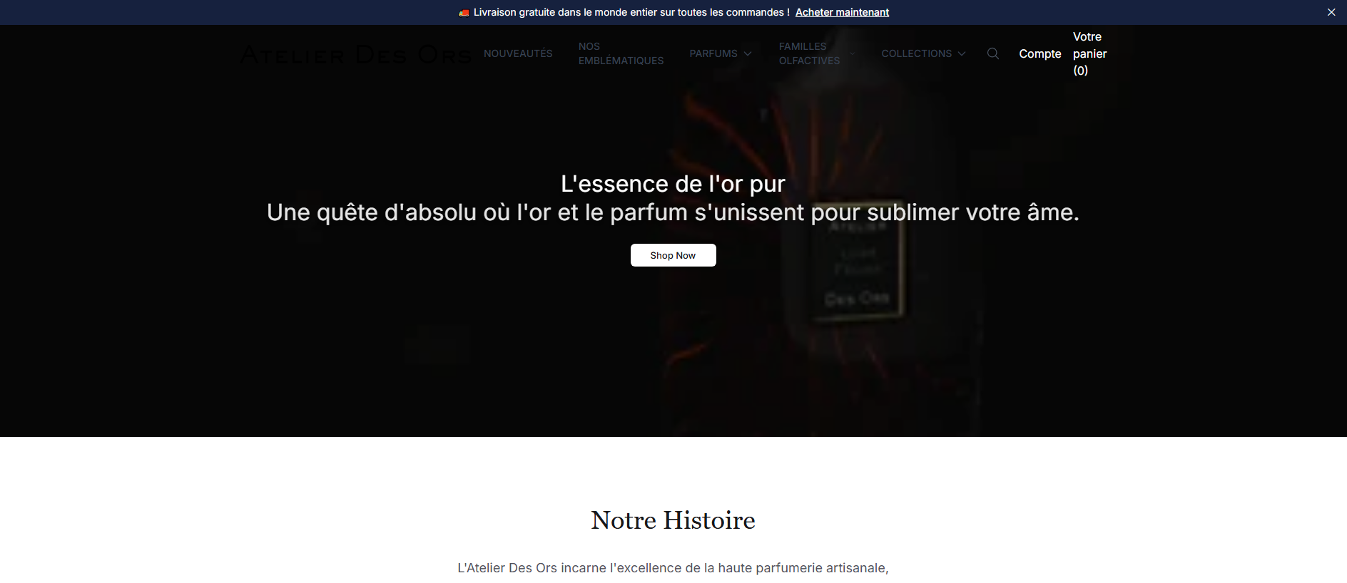 Stored capture of atelierdesorsshop.shop