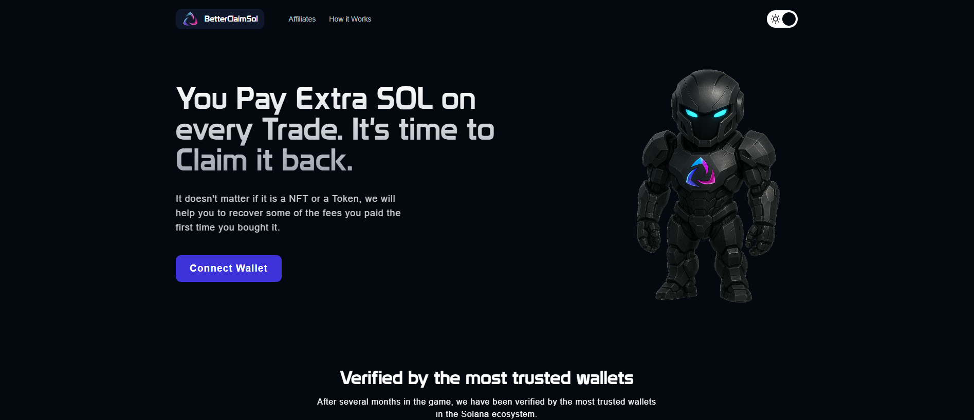 Screenshot of api.betterclaimsol.com