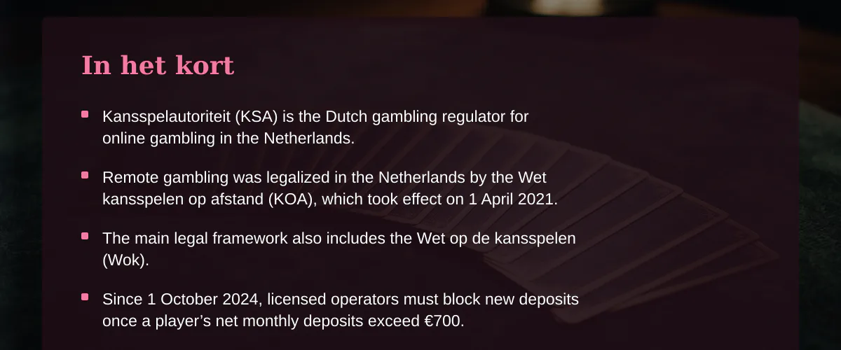 Casino storting €1 — In het kort
