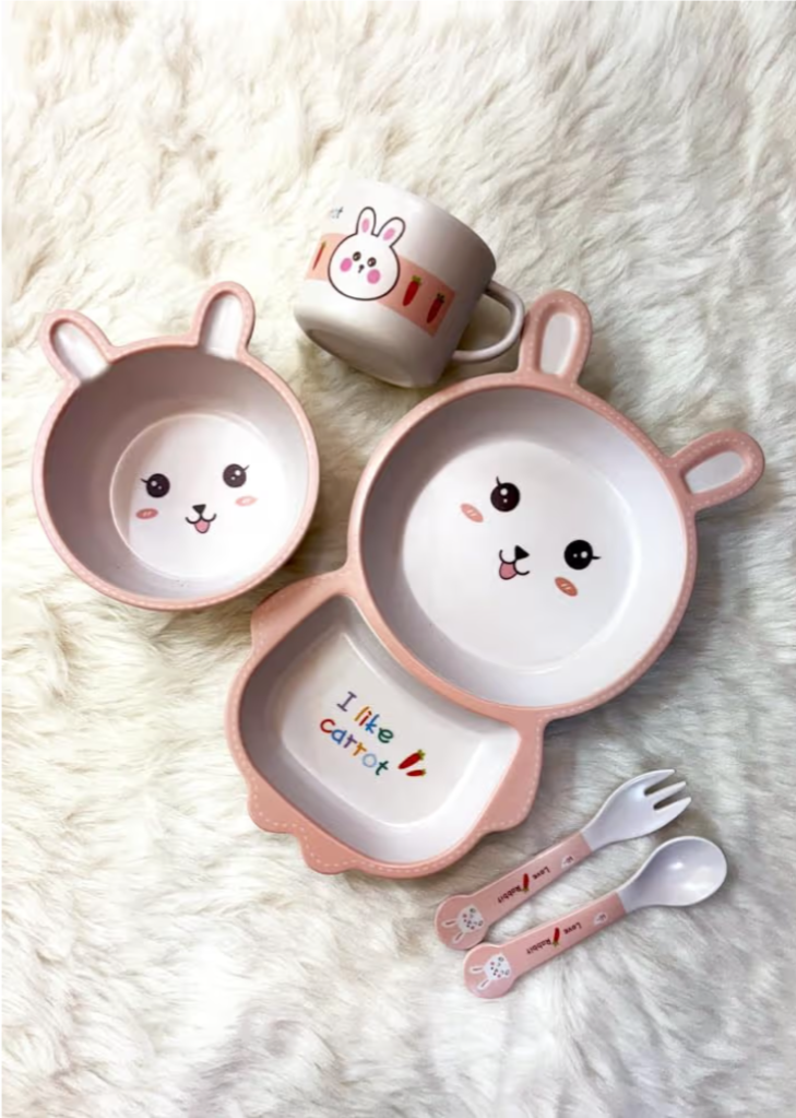 Adorable Bunny Tableware Set